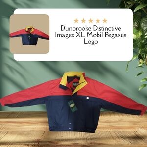 NEW Dunbrooke Distinctive Images XL Jacket "Hotdogger" Mobil Pegasus Logo Vintag